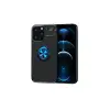 Mey İthalat®   iPhone 13 Pro Max Kılıf Range Yüzüklü Silikon - Siyah-Mavi