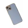 Mey İthalat®   iPhone 14 Kılıf Volet Silikon - Mavi