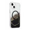 Mey İthalat®   iPhone 14 Lotus Simli Magsafe Kapak - Siyah