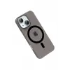 Mey İthalat®   iPhone 14 PC Blank Magsafe Kapak - Siyah