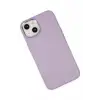 Mey İthalat®   iPhone 14 Plus Kılıf Asya Deri Silikon - Lila