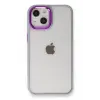 Mey İthalat®   iPhone 14 Plus Kılıf Dora Kapak - Lila