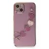 Mey İthalat®   iPhone 14 Plus Kılıf Esila Silikon - Mor