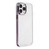 Mey İthalat®   iPhone 14 Pro Kılıf Element Silikon - Lila
