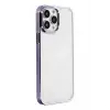 Mey İthalat®   iPhone 14 Pro Kılıf Element Silikon - Mor