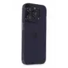 Mey İthalat®   iPhone 14 Pro Max Kılıf Luko Lens Silikon - Siyah