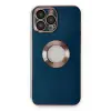 Mey İthalat®   iPhone 14 Pro Max Kılıf Store Silikon - Mavi