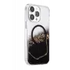 Mey İthalat®   iPhone 14 Pro Max Lotus Simli Magsafe Kapak - Siyah