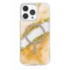 Mey İthalat®   iPhone 14 Pro Max Lotus Simli Magsafe Kapak - Turuncu