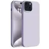 Mey İthalat®  iPhone 15 Kılıf First Silikon - Lila