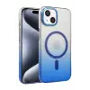 Mey İthalat®   iPhone 15 Plus Glossy Magsafe Kapak - Mavi