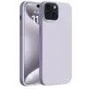Mey İthalat®   iPhone 15 Plus Kılıf First Silikon - Lila