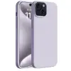Mey İthalat®   iPhone 15 Plus Kılıf First Silikon - Lila