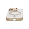 Mey İthalat®   iPhone 15 Pro Hilton Magsafe Kapak - Gold