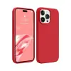 Mey İthalat®   iPhone 15 Pro Kılıf First Silikon - Kırmızı