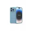 Mey İthalat®   iPhone 15 Pro Kılıf Optimum Silikon - Sky Blue