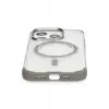 Mey İthalat®   iPhone 15 Pro Max Hilton Magsafe Kapak - Titan Gri