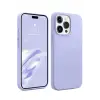 Mey İthalat®   iPhone 15 Pro Max Kılıf First Silikon - Lila