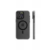 Mey İthalat®   iPhone 15 Pro Max Line Magsafe Kapak - Gri