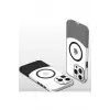 Mey İthalat®   iPhone 16 Carbon Puzzle Magsafe Kapak - Pembe
