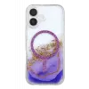 Mey İthalat®   iPhone 16 Lotus Simli Magsafe Kapak - Mor