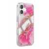 Mey İthalat®   iPhone 16 Lotus Simli Magsafe Kapak - Pembe