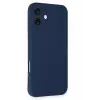 Mey İthalat®  iPhone 16 Plus Kılıf First Silikon - Lacivert