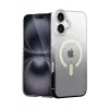 Mey İthalat®   iPhone 16 Plus Pummel Shiny Magsafe Kapak - Siyah