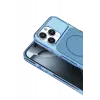 Mey İthalat®   iPhone 16 Pro Max Bruma Magsafe Kapak - Mavi