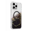 Mey İthalat®   iPhone 16 Pro Max Lotus Simli Magsafe Kapak - Siyah