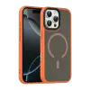 Mey İthalat®   iPhone 16 Pro Max Megane Magsafe Kapak - Turuncu