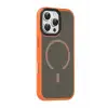 Mey İthalat®   iPhone 16 Pro Max Megane Magsafe Kapak - Turuncu