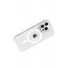 Mey İthalat®   iPhone 16 Pro Max PC Blank Magsafe Kapak - Şeffaf