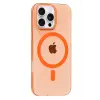 Mey İthalat®   iPhone 16 Pro Max PC Blank Magsafe Kapak - Turuncu