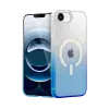 Mey İthalat®   iPhone 16E Pummel Shiny Magsafe Kapak - Mavi