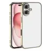 Mey İthalat®   iPhone 17  Lensli Silikon - Gold