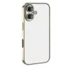 Mey İthalat®   iPhone 17  Lensli Silikon - Gold