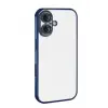 Mey İthalat®   iPhone 17  Lensli Silikon - Lacivert