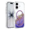 Mey İthalat®   iPhone 17 Lotus Simli Magsafe Kapak - Mor