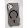 Mey İthalat®   iPhone 17 PC Blank Magsafe Kapak - Siyah