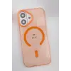 Mey İthalat®   iPhone 17 PC Blank Magsafe Kapak - Turuncu