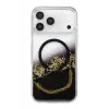 Mey İthalat®   iPhone 17 Pro Lotus Simli Magsafe Kapak - Siyah