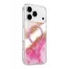 Mey İthalat®   iPhone 17 Pro Max Lotus Simli Magsafe Kapak - Pembe
