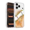 Mey İthalat®   iPhone 17 Pro Max Lotus Simli Magsafe Kapak - Turuncu