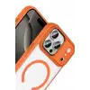 Mey İthalat®   iPhone 17 Pro Terea Magsafe Kapak - Turuncu