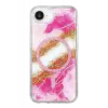 Mey İthalat®   iPhone 17E Lotus Simli Magsafe Kapak - Pembe