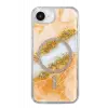 Mey İthalat®   iPhone 17E Lotus Simli Magsafe Kapak - Turuncu