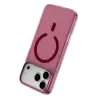 Mey İthalat®  iPhone 18 Pro Max Combo Sert Şeffaf Magsafe Kapak - Bordo