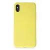 Mey İthalat®   iPhone X Kılıf First Silikon - Sarı