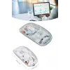 Mey İthalat® Kablosuz Mouse Fare Şarjlı Bluetooth Wireless Çift Modlu Sessiz